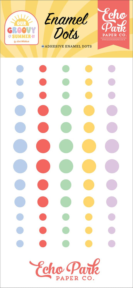 Echo Park Our Groovy Summer - Enamel Dots
