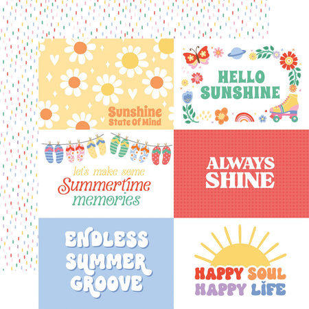Echo Park Our Groovy Summer - 6x4 Journaling Cards