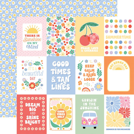 Echo Park Our Groovy Summer - 3x4 Journaling Cards