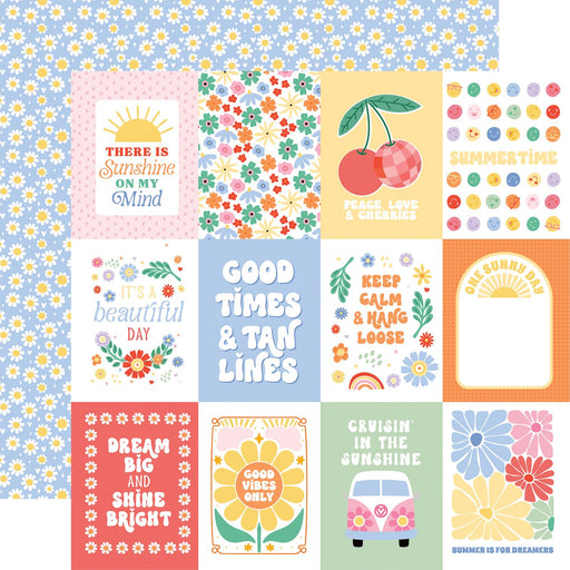 Echo Park Our Groovy Summer - 3x4 Journaling Cards