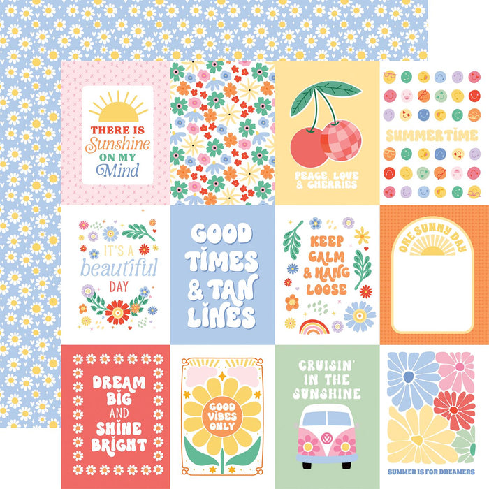 Echo Park Our Groovy Summer - 3x4 Journaling Cards