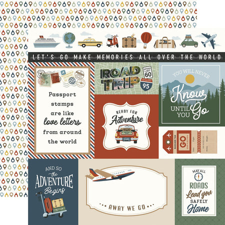 Echo Park It's Time To Travel - Multi Journaling Cards