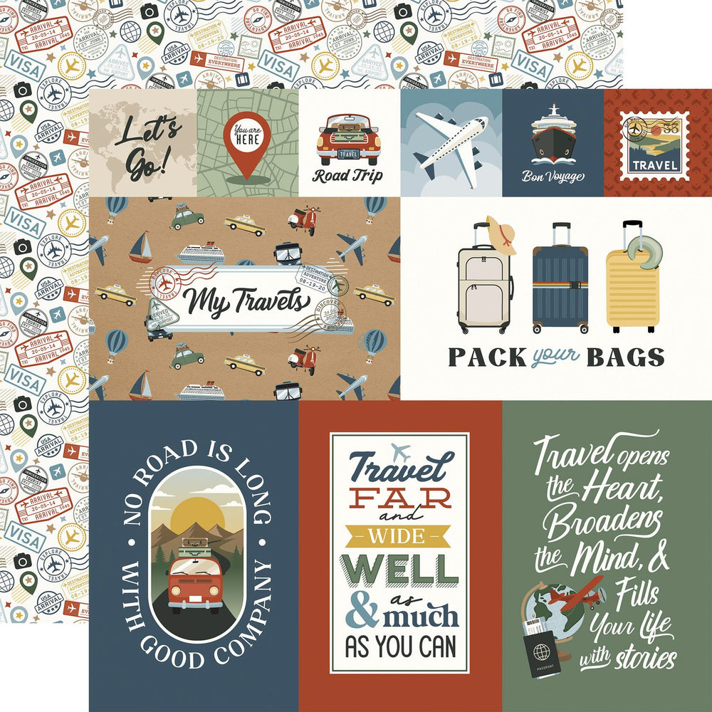 Echo Park It's Time To Travel - Explore Journaling Cards