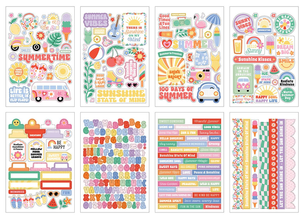 Echo Park Our Groovy Summer - Sticker Book