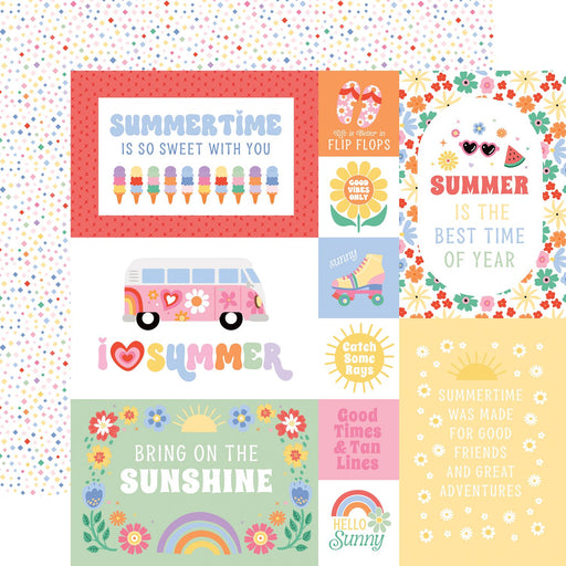 Echo Park Our Groovy Summer - Multi Journaling Cards