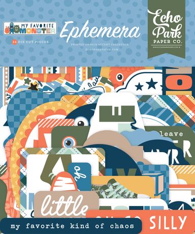 Echo Park My Favorite Monster - Ephemera Icons