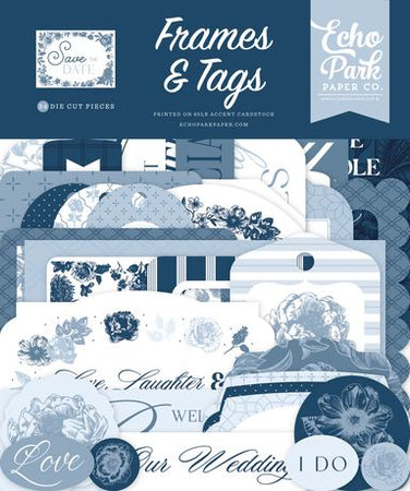 Echo Park Save The Date - Ephemera Frames & Tags