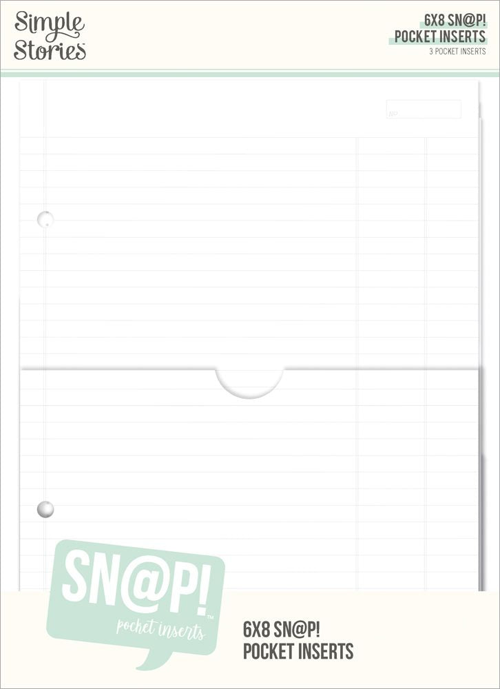 Simple Stories Sn@p! - 6x8 Pocket Binder Inserts
