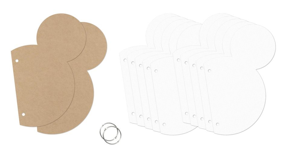 Simple Stories Say Cheese Happiest Place - Sn@p Mini Chipboard Album Mouse Ear