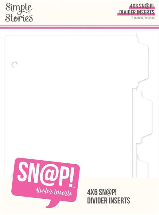 Simple Stories Sn@p! - 4x6 Divider Binder Inserts