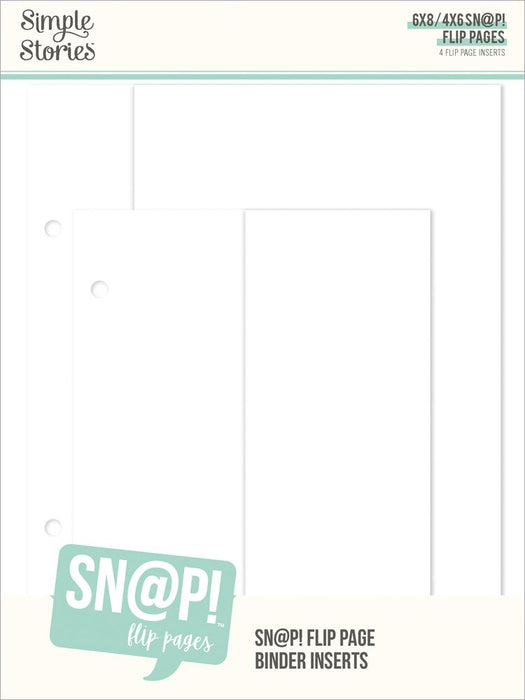 Simple Stories Sn@p! - 4x6/6x8 Flip Page Binder Inserts
