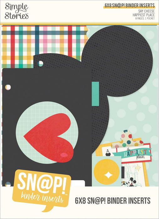 Simple Stories Say Cheese Happiest Place - Sn@p 6x8 Binder Inserts