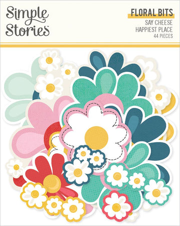 Simple Stories Say Cheese Happiest Place - Floral Bits & Pieces