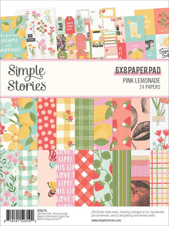 Simple Stories Pink Lemonade - 6x8 Paper Pad
