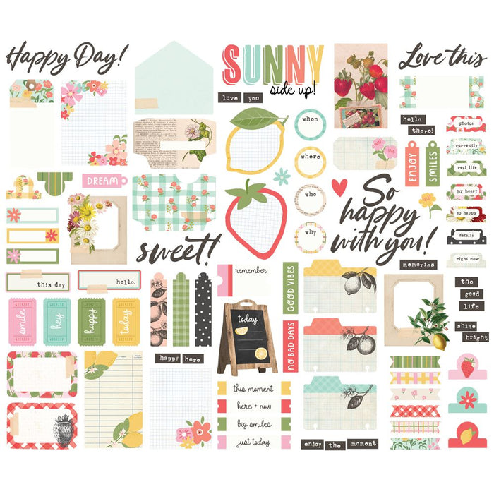 Simple Stories Pink Lemonade - Journal Bits & Pieces