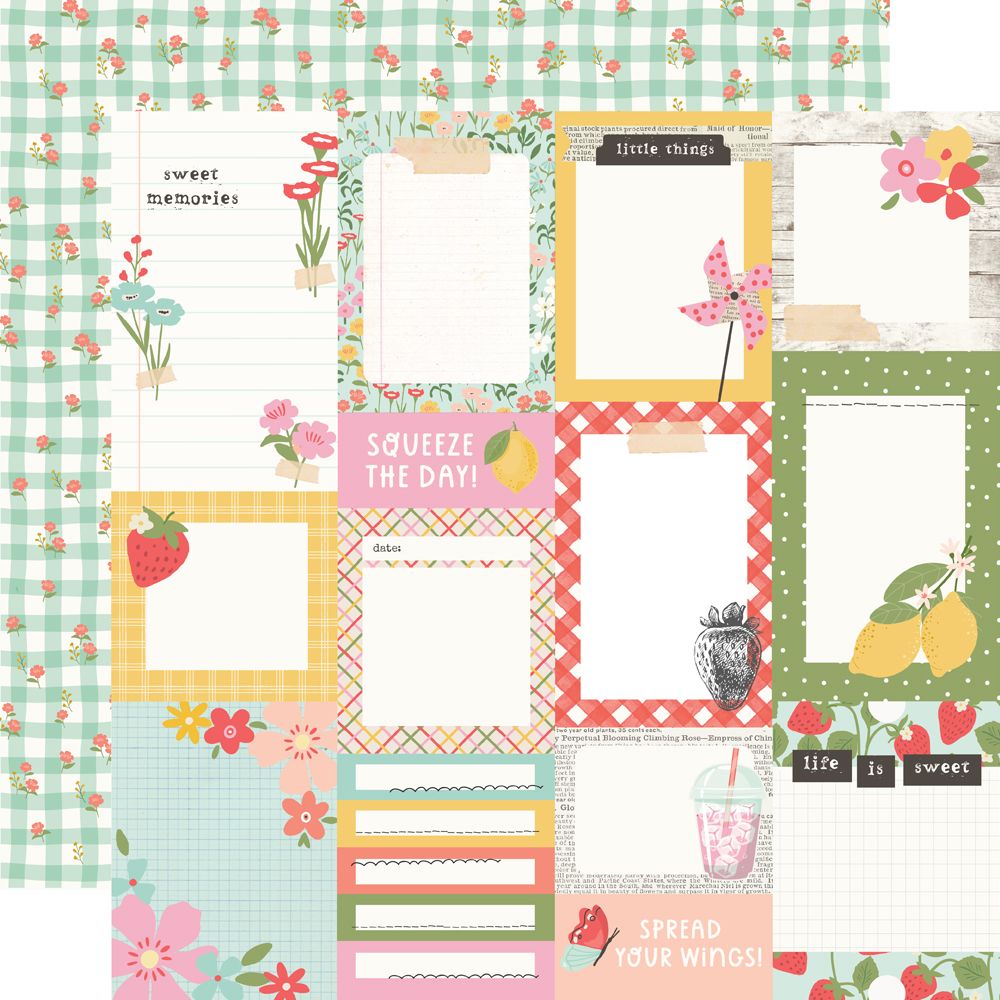 Simple Stories Pink Lemonade - Journal Elements