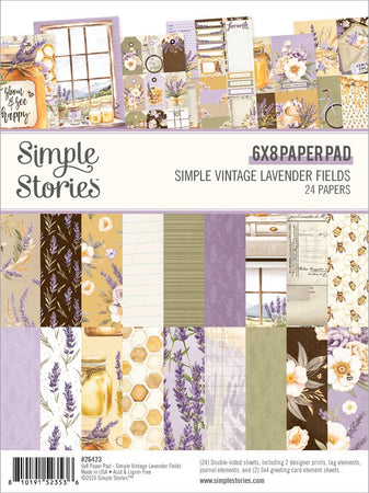 Simple Stories Simple Vintage Lavender Fields - 6x8 Paper Pad