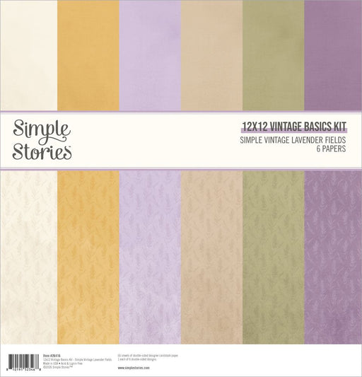 Simple Stories Simple Vintage Lavender Fields - 12x12 Simple Basics Collection Kit