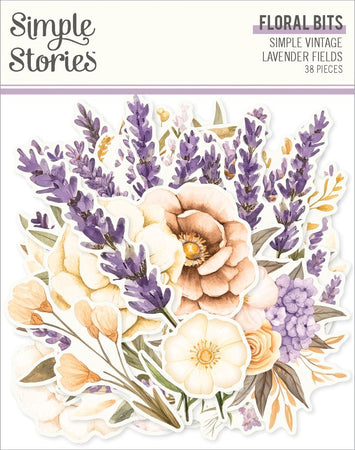 Simple Stories Simple Vintage Lavender Fields - Floral Bits & Pieces