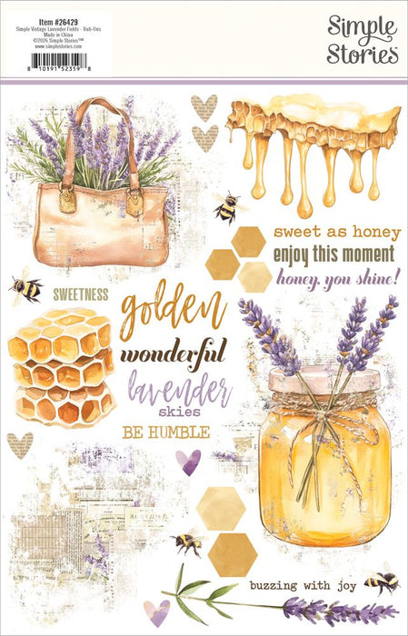 Simple Stories Simple Vintage Lavender Fields - Rub-Ons