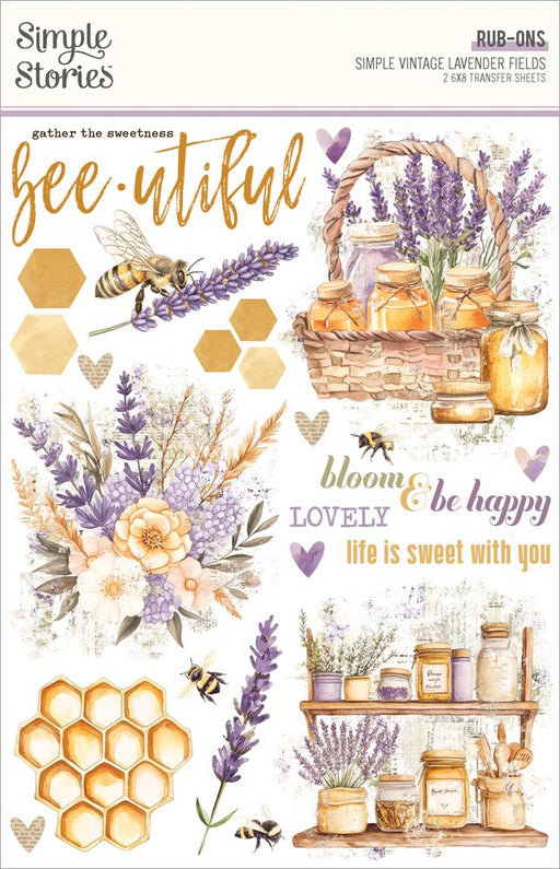 Simple Stories Simple Vintage Lavender Fields - Rub-Ons