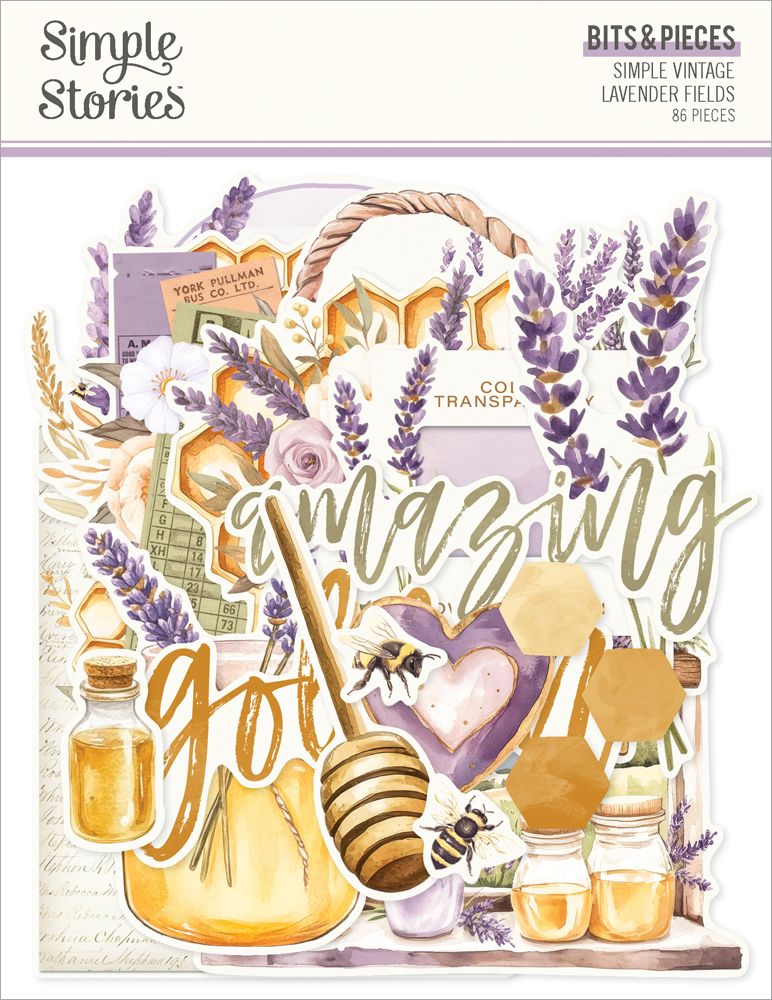 Simple Stories Simple Vintage Lavender Fields - Bits & Pieces