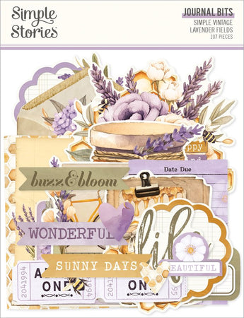 Simple Stories Simple Vintage Lavender Fields - Journal Bits & Pieces