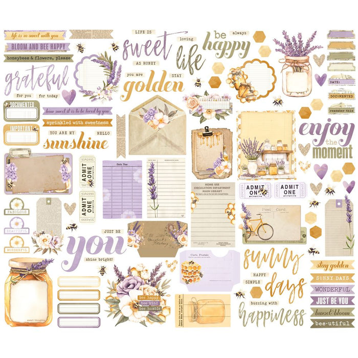 Simple Stories Simple Vintage Lavender Fields - Journal Bits & Pieces