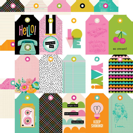 Simple Stories Color Me Happy - Tag Elements
