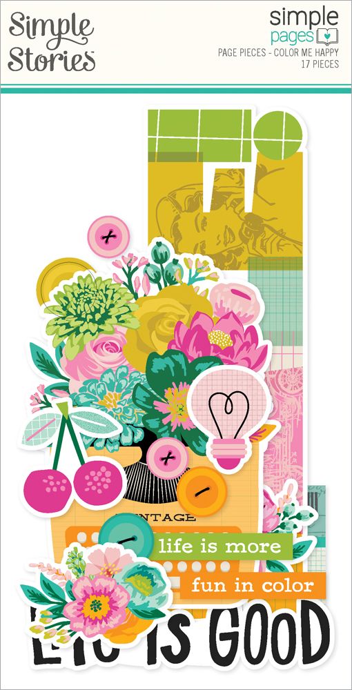 Simple Stories Color Me Happy - Page Pieces