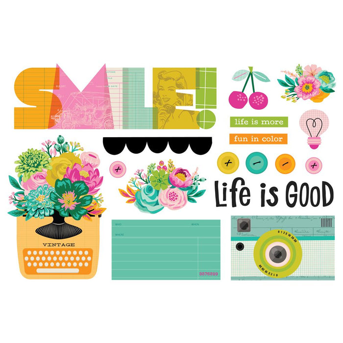 Simple Stories Color Me Happy - Page Pieces