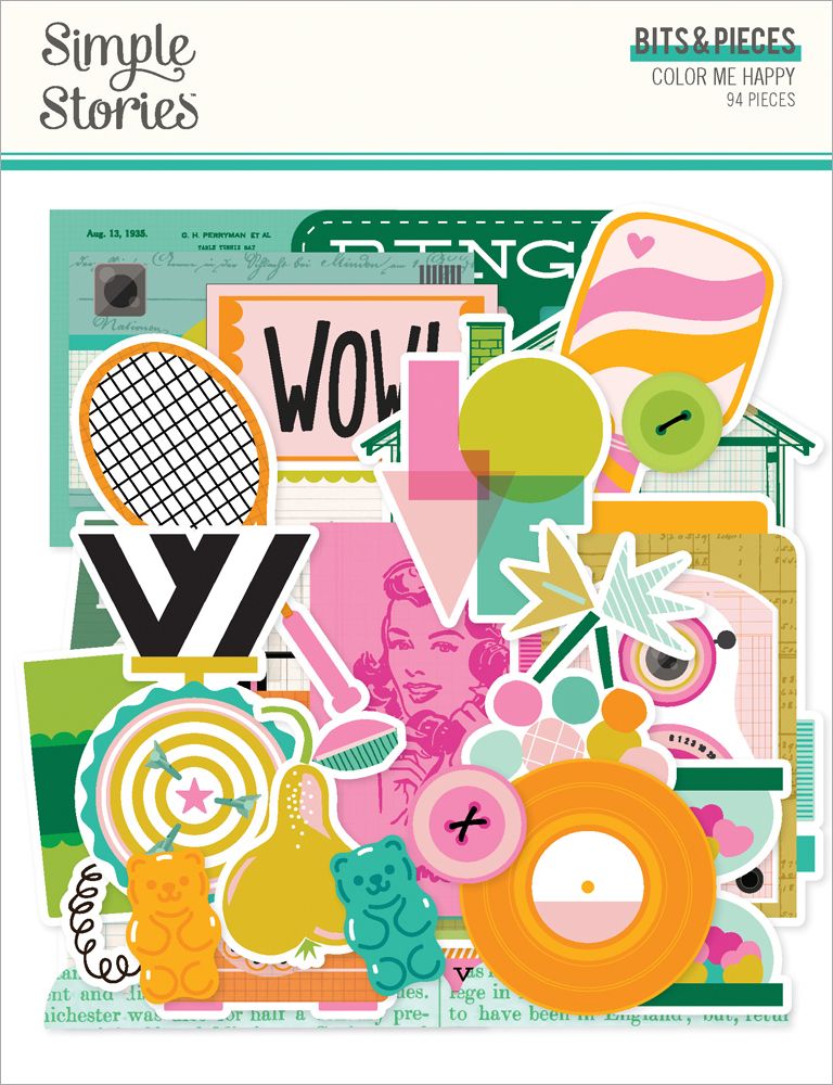 Simple Stories Color Me Happy - Bits & Pieces