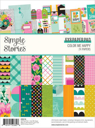 Simple Stories Color Me Happy - 6x8 Paper Pad