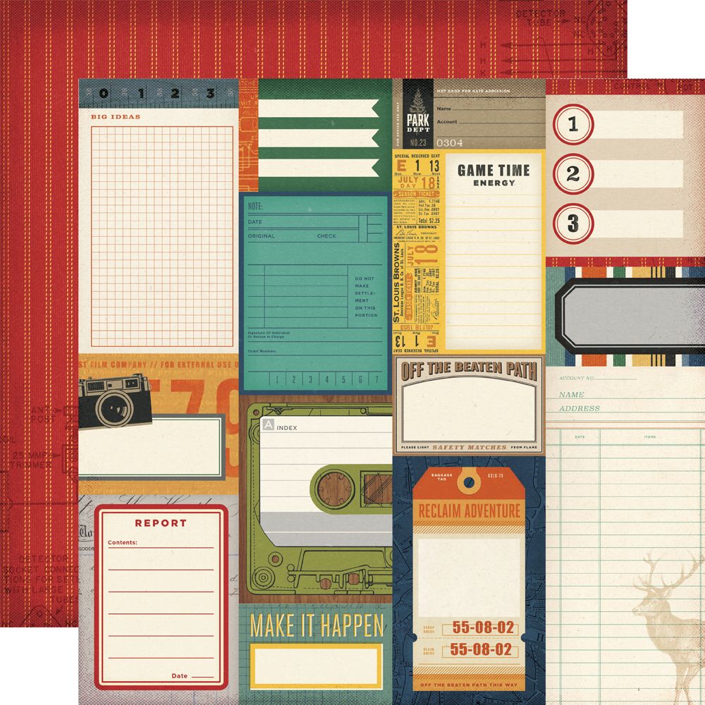 Simple Stories Rustic Legend - Journal Elements