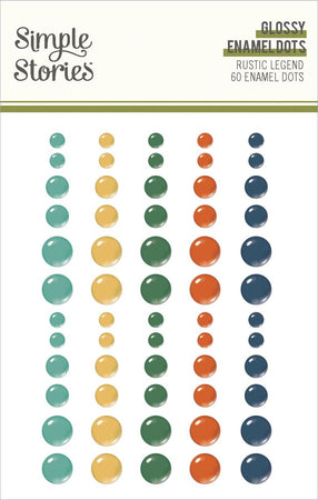 Simple Stories Rustic Legend - Glossy Enamel Dots