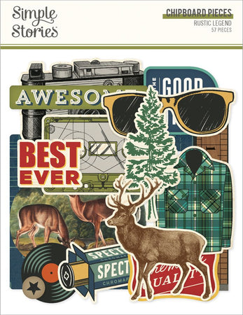 Simple Stories Rustic Legend - Chipboard Pieces