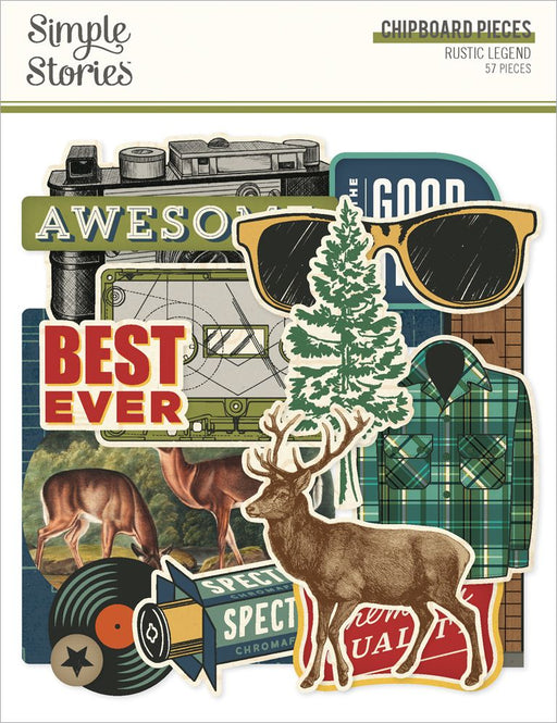 Simple Stories Rustic Legend - Chipboard Pieces
