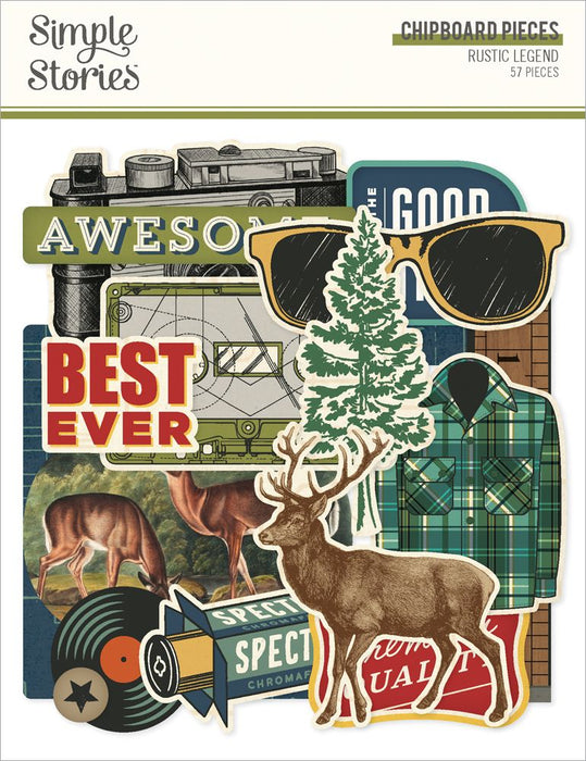 Simple Stories Rustic Legend - Chipboard Pieces