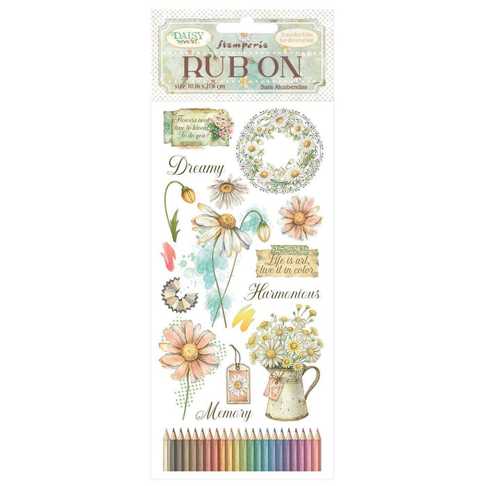 Stamperia Daisy Art - Harmonious Rub-Ons