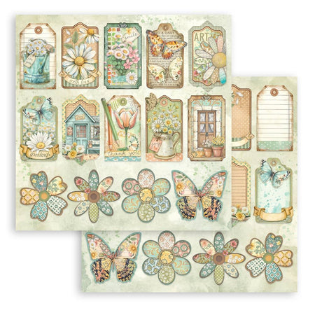 Stamperia Daisy Art - Tags