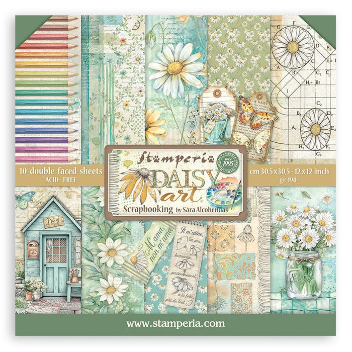 Stamperia Daisy Art - 12x12 Paper Pack