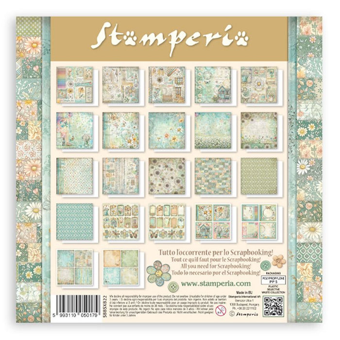 Stamperia Daisy Art - 8x8 Maxi Paper Pack
