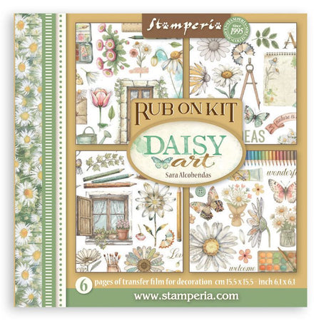 Stamperia Daisy Art - Rub-Ons Assortment Kit
