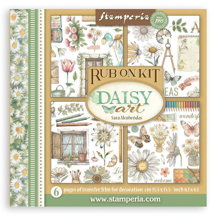 Stamperia Daisy Art - Rub-Ons Assortment Kit
