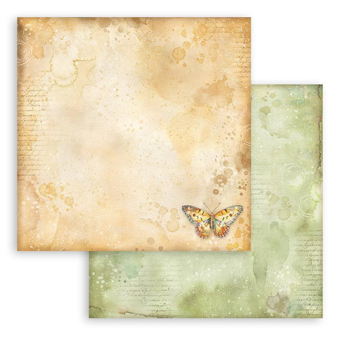 Stamperia Daisy Art - Ochre Pattern With Butterfly