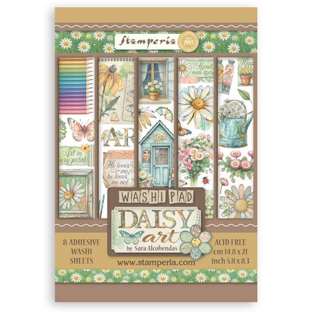 Stamperia Daisy Art - A5 Washi Pad