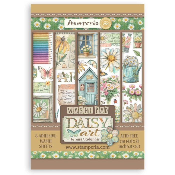 Stamperia Daisy Art - A5 Washi Pad