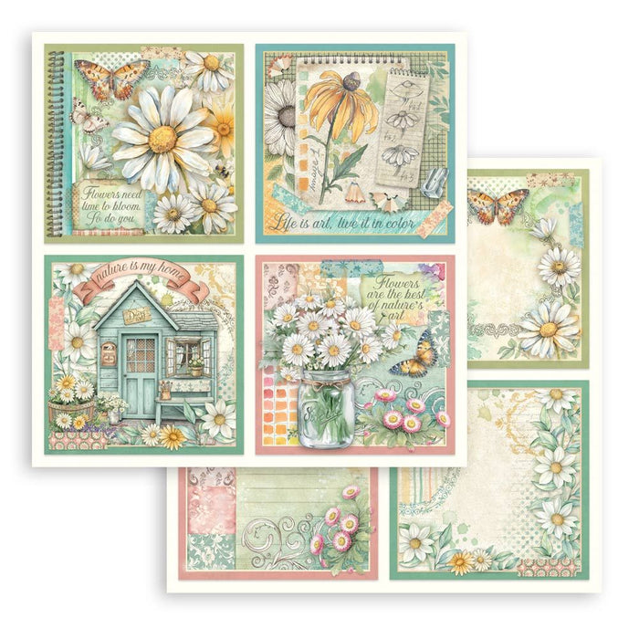 Stamperia Daisy Art - 4 Cards
