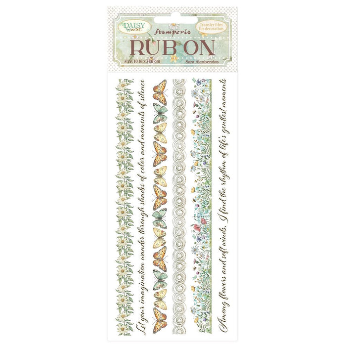 Stamperia Daisy Art - Stripes Rub-Ons