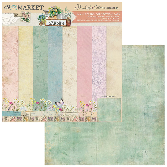 49 & Market From The Garden - 12x12 Solids Collection Pack